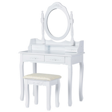 Naložite sliko v pregledovalnik galerije, Toaletna mizica s stolčkom Olivia