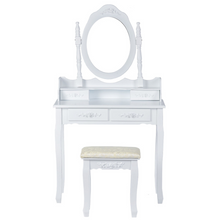 Naložite sliko v pregledovalnik galerije, Toaletna mizica s stolčkom Olivia