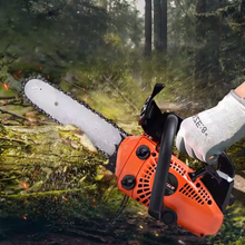 Naložite sliko v pregledovalnik galerije, Mini motorna žaga 4,2 KM z brezplačnimi zaščitnimi očali in rokavicami – Kompaktna moč v vaših rokah