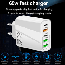 Naložite sliko v pregledovalnik galerije, 65W adapter za hitro polnjenje z več priključki - univerzalen in praktičen!