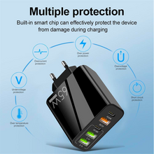 Naložite sliko v pregledovalnik galerije, 65W adapter za hitro polnjenje z več priključki - univerzalen in praktičen!