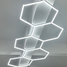 Naložite sliko v pregledovalnik galerije, Hexagon LED razsvetljava – komplet 10 elementov