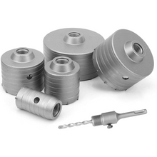 Naložite sliko v pregledovalnik galerije, Krona za vrtanje betona: 125 mm, 100 mm, 80 mm, 65 mm, 40 mm