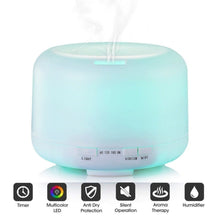Naložite sliko v pregledovalnik galerije, 500 ML, 4U1 vlažilec zraka, svetilka, difuzor dišav in aromaterapija