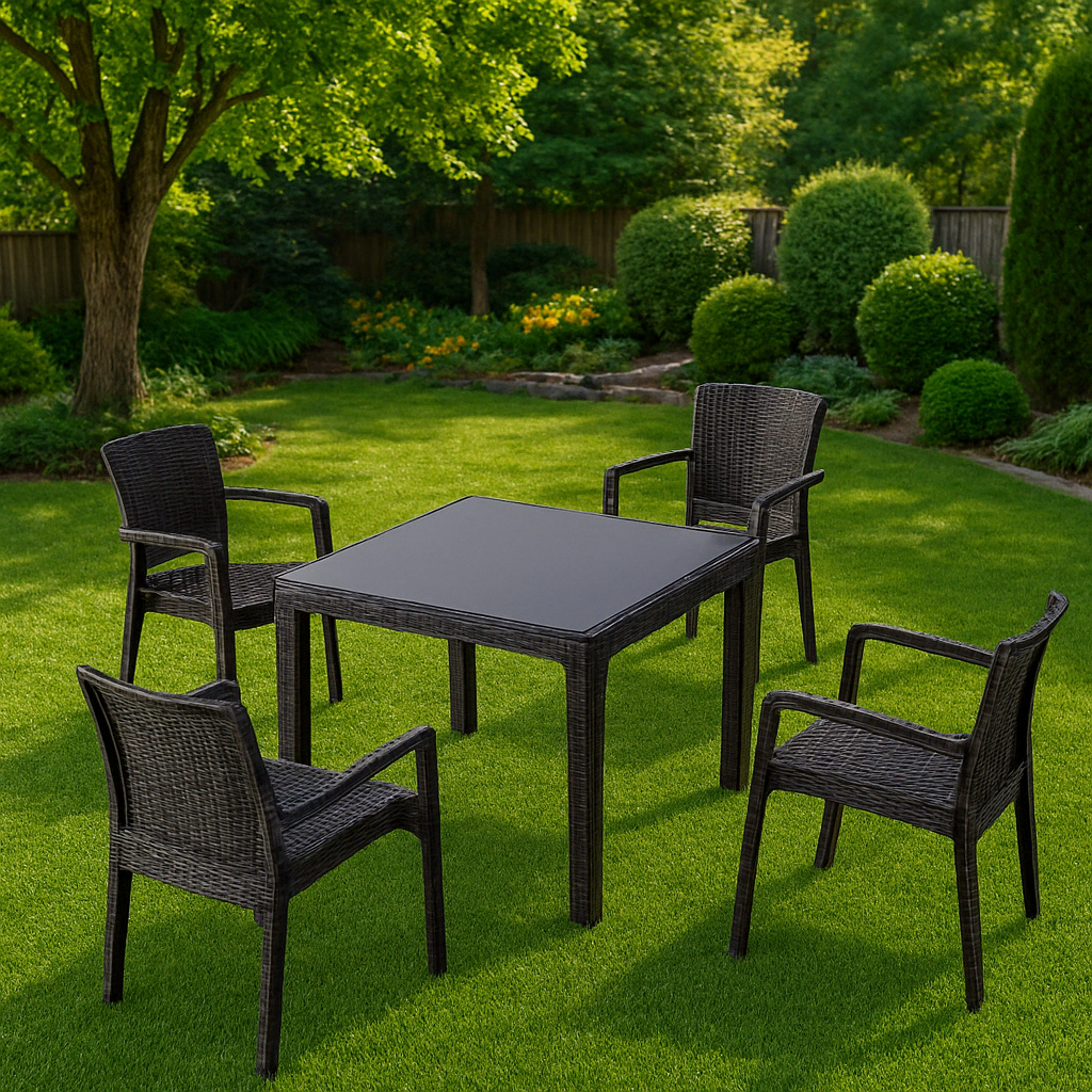 Vrtna garnitura za 4 osebe – RATTAN CLASSIC