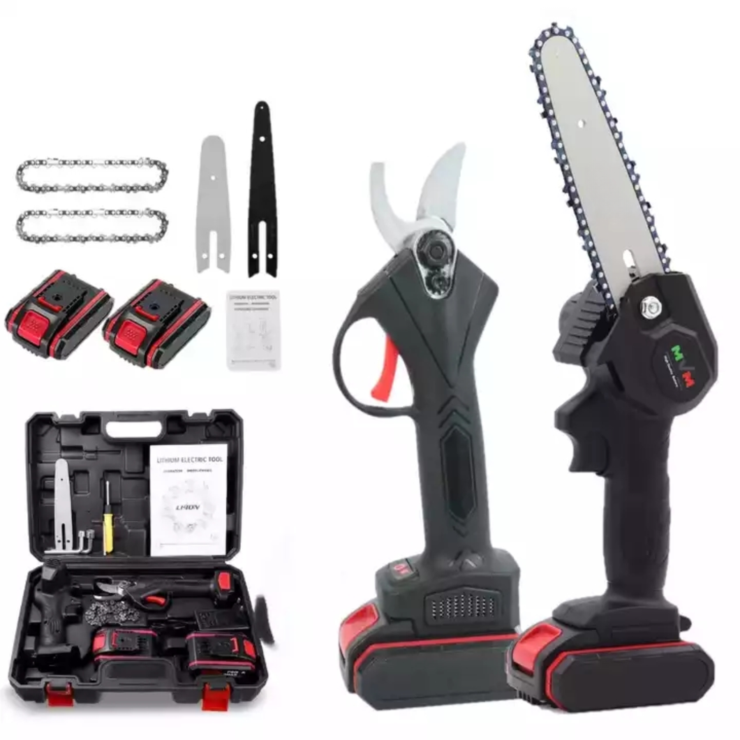 Agram Tools Aku set – brezžična žaga in škarje