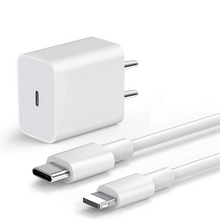 Naložite sliko v pregledovalnik galerije, 20 W USB-C polnilec za iPhone, iPad in AirPods s kablom (adapter in kabel)
