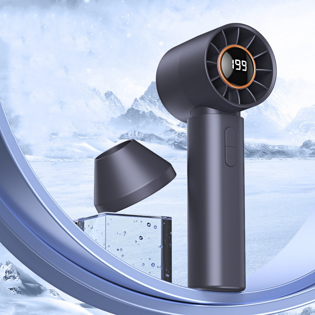 Prenosni turbo ventilator z LED zaslonom